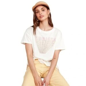 Mate THE LABEL “Turista” Max Boxy Crew Neck Organic Cotton Screen Tee NWOT